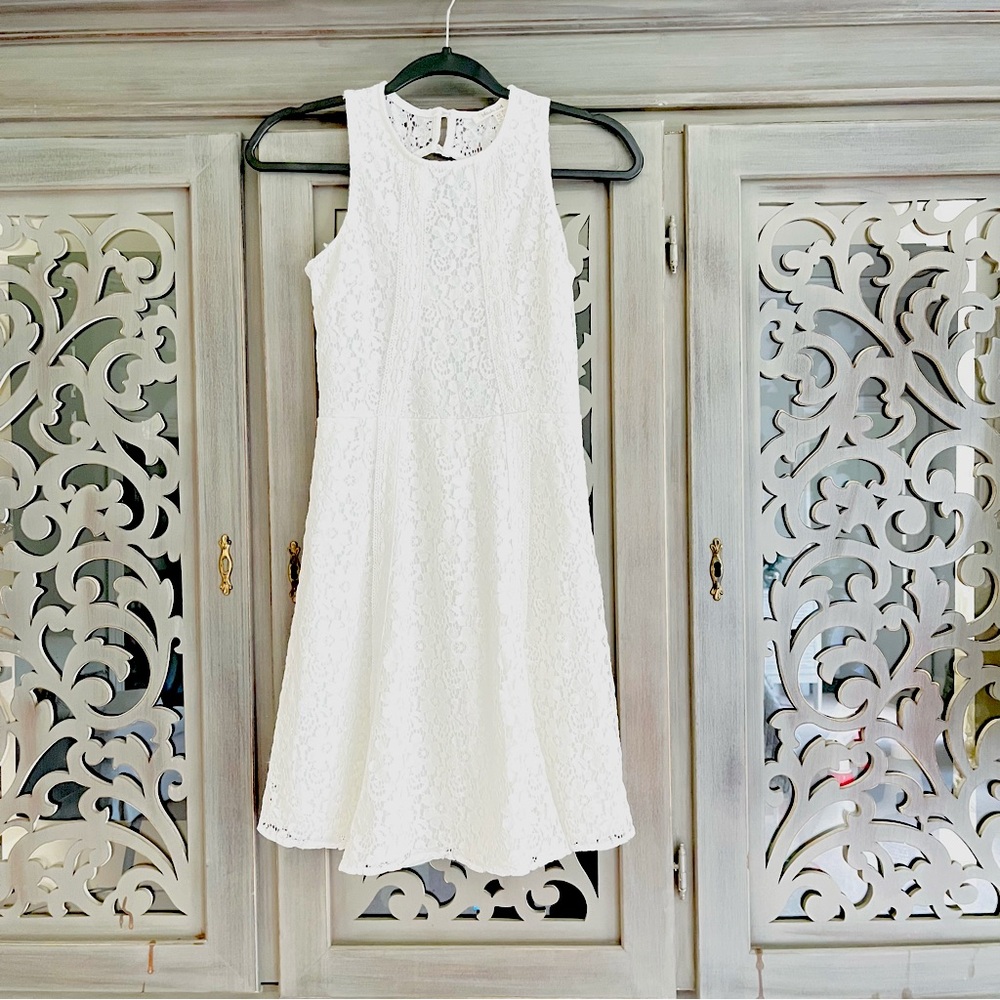 Bleuh ciel white lace dress XS